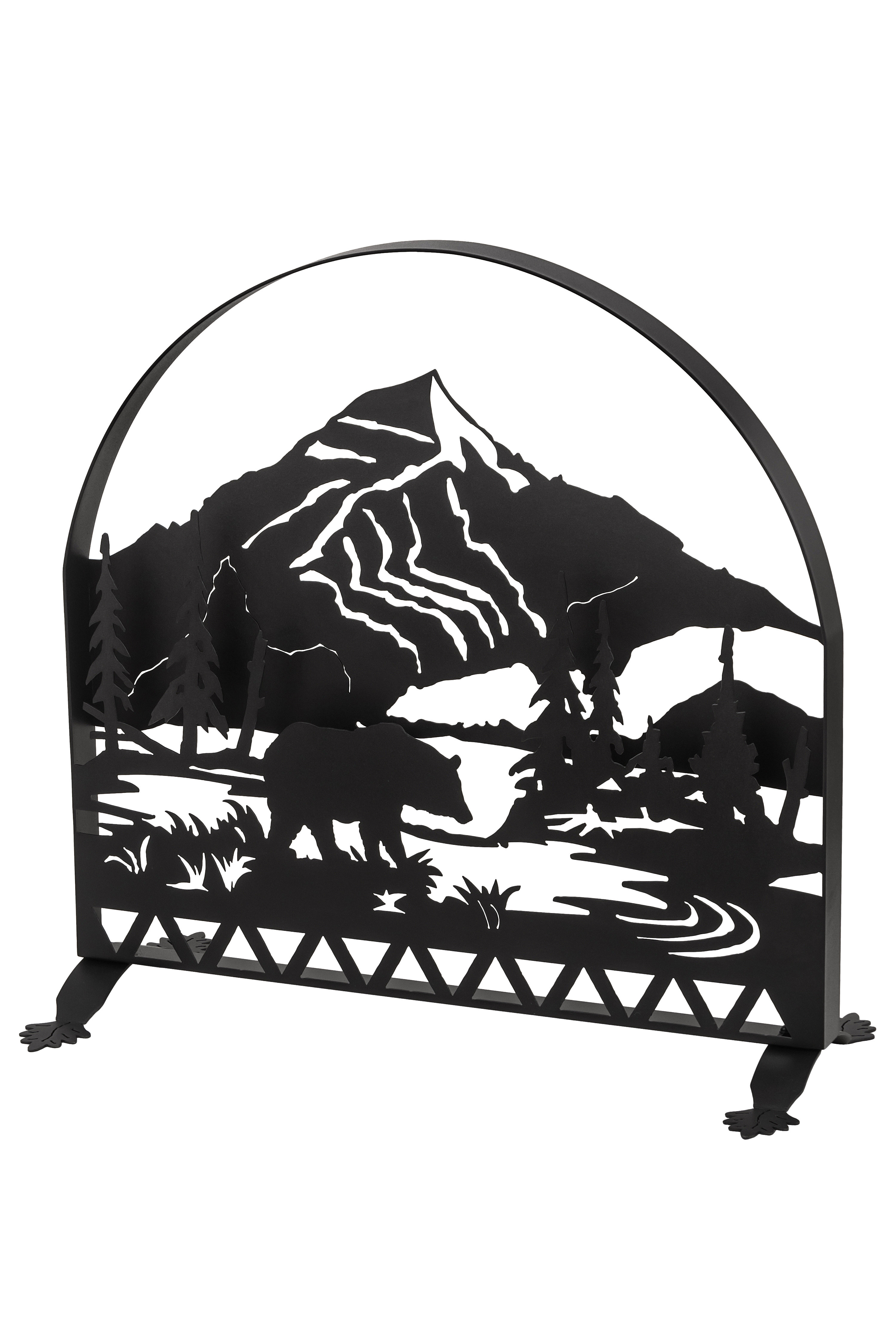 Meyda Tiffany Bear Creek Single Panel Fireplace Screen Wayfair