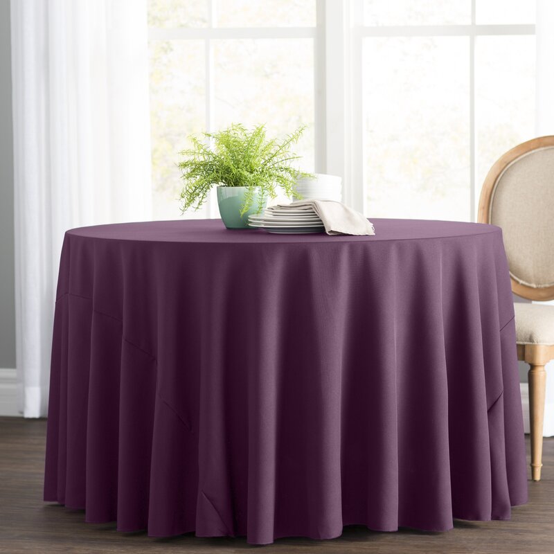 Wayfair Basics™ Wayfair Basics Polyester Round Tablecloth & Reviews ...