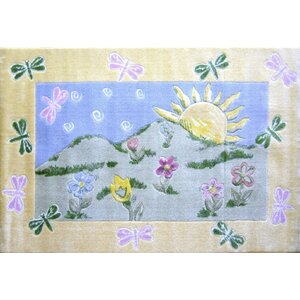 Jade Reynolds Dragonfly Morning Kids Rug