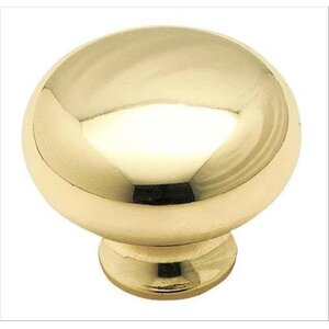 Allison Bright Brass Mushroom Knob