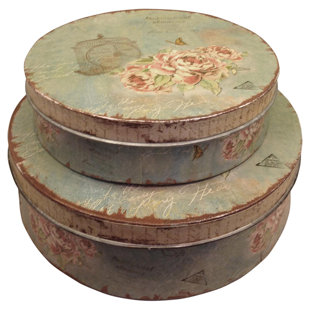 Christmas Cake Storage Tins Wayfair Co Uk Coriandre Storage Tin Set Of 2