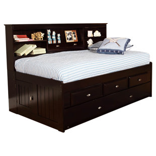 full size captains bed wayfair full size captains bed with drawers