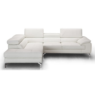 Modern Contemporary Natuzzi Leather Sectional Allmodern Quickview