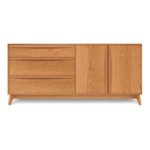 Modern Contemporary Desk Dresser Combo Allmodern Catalina 3 Drawer Combo Dresser
