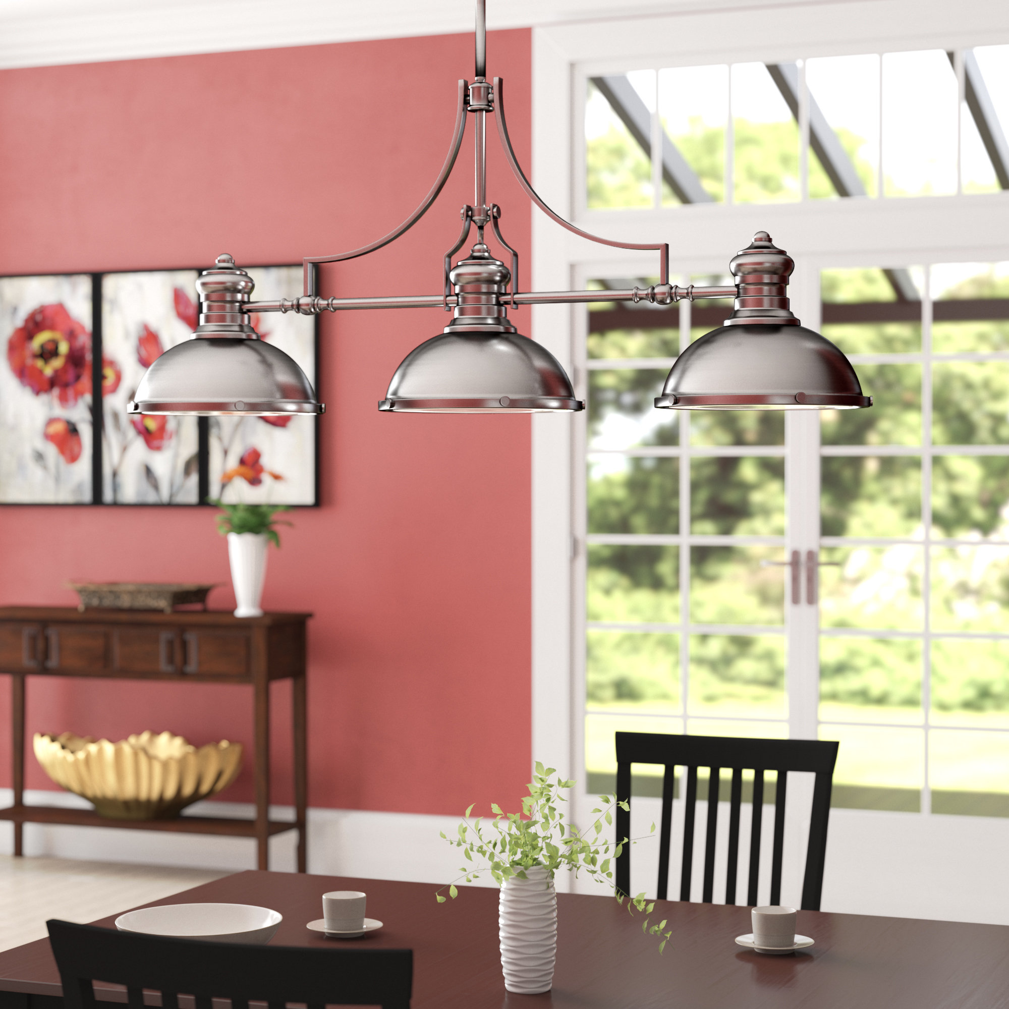 Susan 3-Light Kitchen Island Pendant & Reviews | Joss & Main Susan 3-Light Kitchen Island Pendant & Reviews | Joss & Main