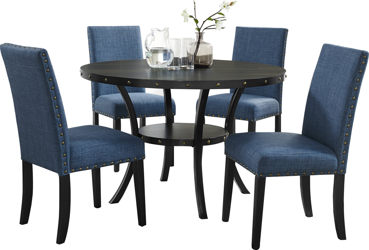 Gracie Oaks Amy Espresso 5 Piece Dining Set & Reviews | Wayfair