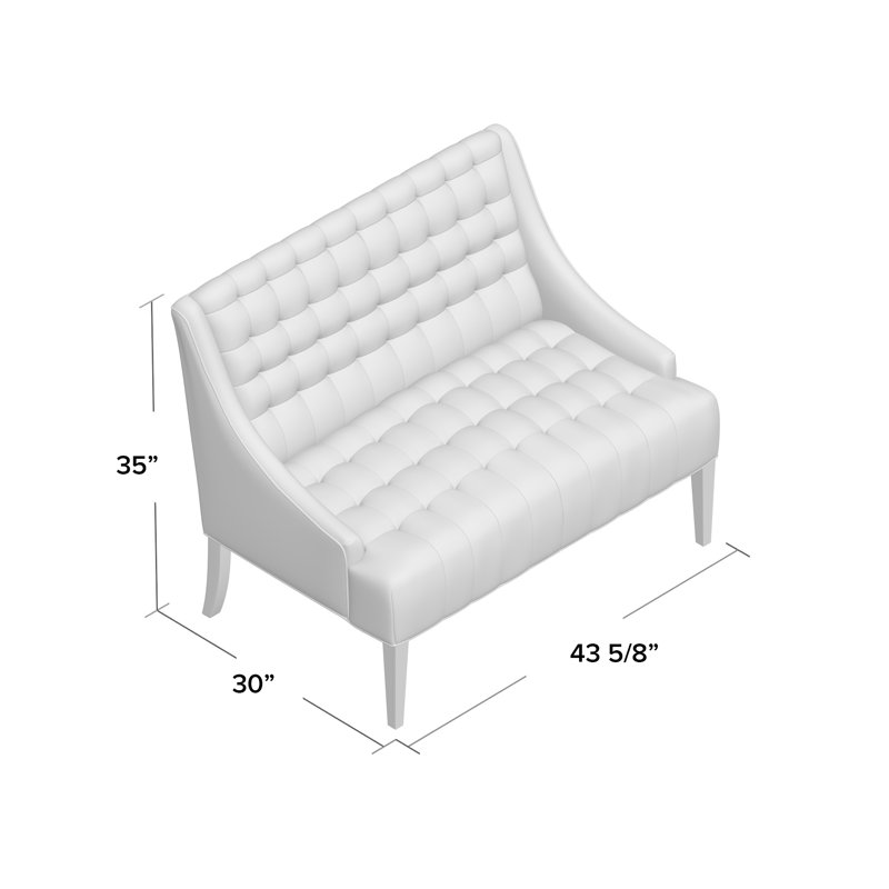 Chesterfield Button Tufted Settee & Reviews Birch Lane