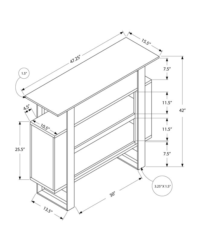 Monarch Specialties Inc. Bar with Wine Storage & Reviews | Wayfair