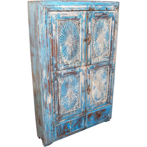 Garderobenschrank Purnima, 147 cm H x 92 cm B x 28 cm T von Caracella