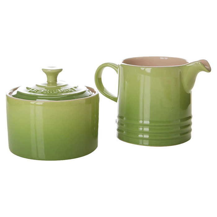 Le Creuset Stoneware 2 Piece Covered Sugar Bowl & Creamer Set & Reviews