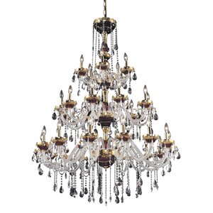 Schroeppel Traditional 30-Light Crystal Chandelier