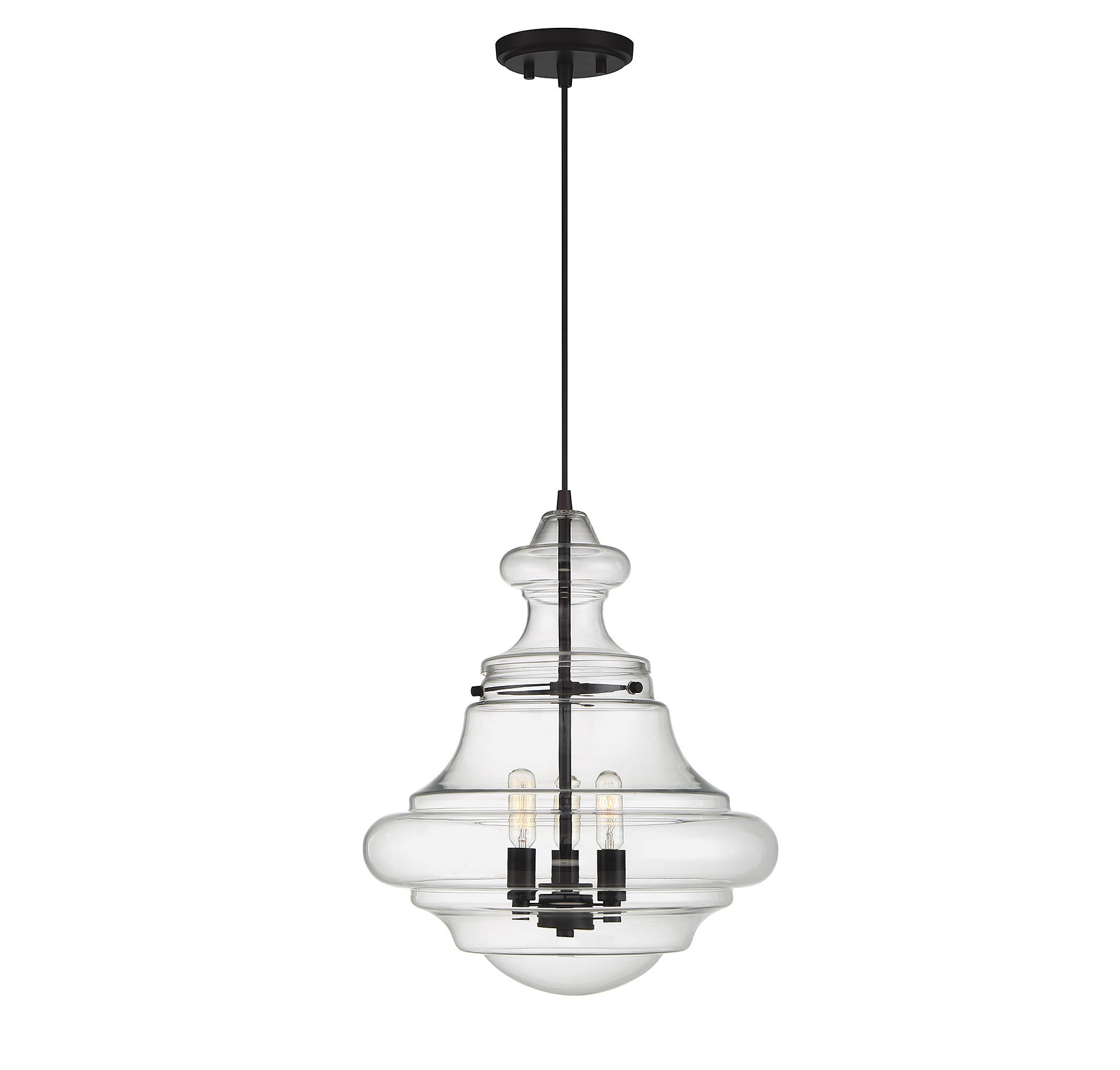 Edford 3 Light Single Schoolhouse Pendant Edford 3 Light Single Schoolhouse Pendant