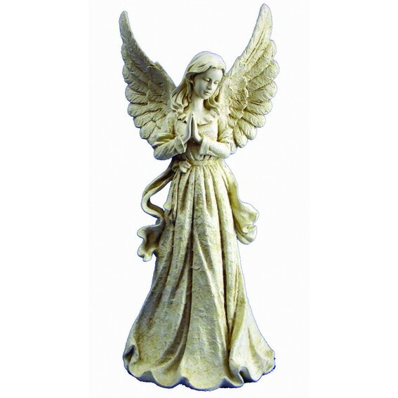 Hi-Line Gift Ltd. Standing Angel with Wings Up Statue & Reviews | Wayfair