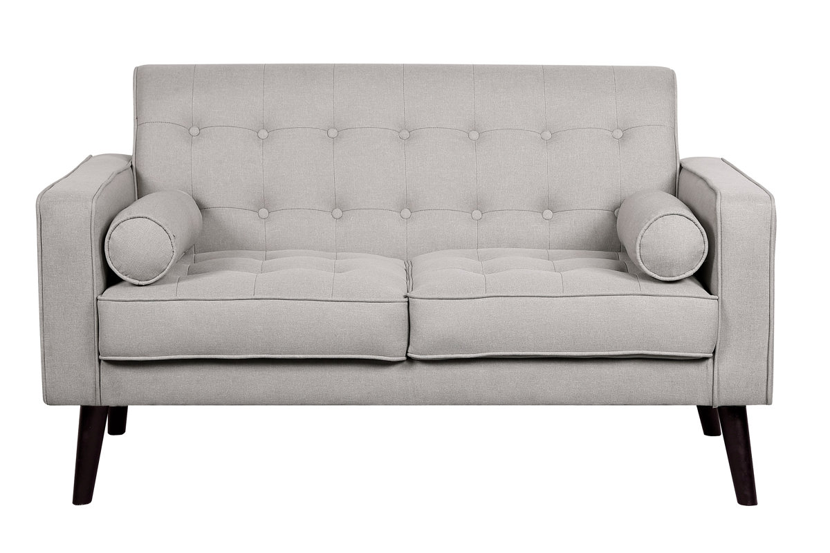 Modern Loveseats Allmodern - Cleo Linen Tufted Loveseat modern loveseats allmodern - cleo linen tufted loveseat