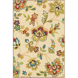 Oscar Beige Indoor/Outdoor Area Rug