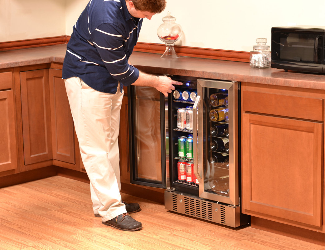 NewAir 18 Bottle Dual Zone Convertible Wine Cooler & Reviews Wayfair