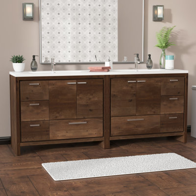 Langley Street Almendarez 83 Double Bathroom Vanity Set Wayfair Almendarez 83 Double Bathroom Vanity Set