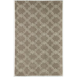 Brett Geometric Hand-Tufted Wool Beige Area Rug