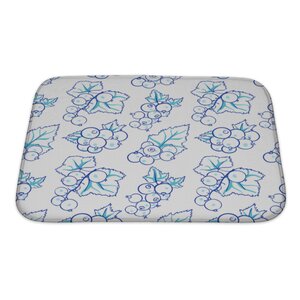 Delta Currant in Doodle Style Bath Rug