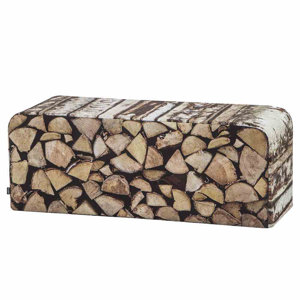 Gartenbank Holzstapel aus Kunststoff von Caracella