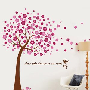 Trees And Flower Wall Decals You'll Love | Wayfair