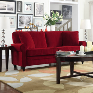 Red Country Plaid Sofa Wayfair Quickview