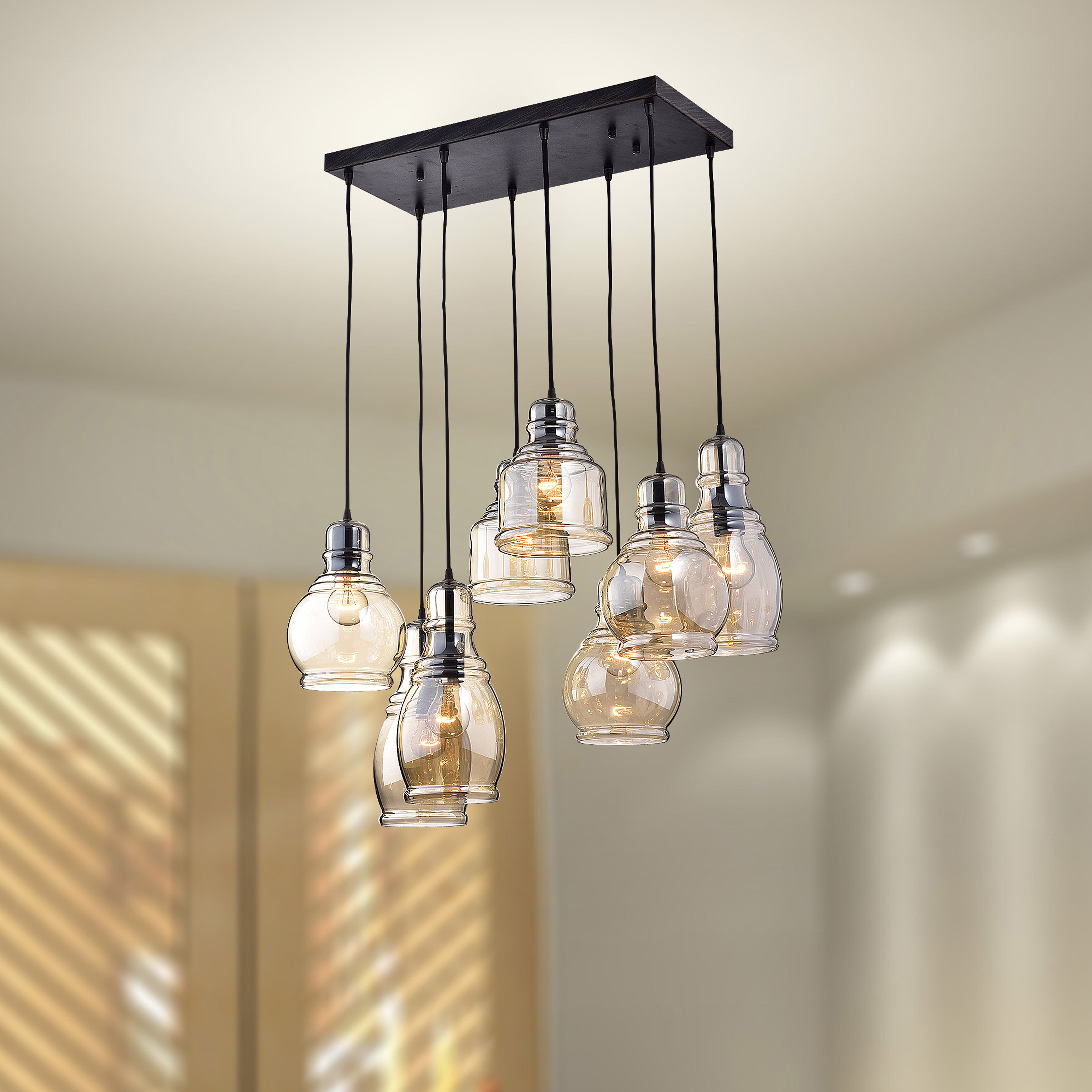 Glass Cluster Pendant Light 