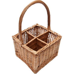 Flaschenkorb Bottle Carrier aus Weidenholz von P..