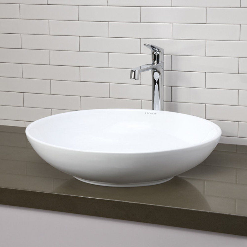 Ryenne Classically Redefined Ceramic Circular Vessel Bathroom Sink