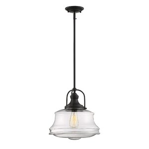 Nadine 1-Light Schoolhouse Pendant