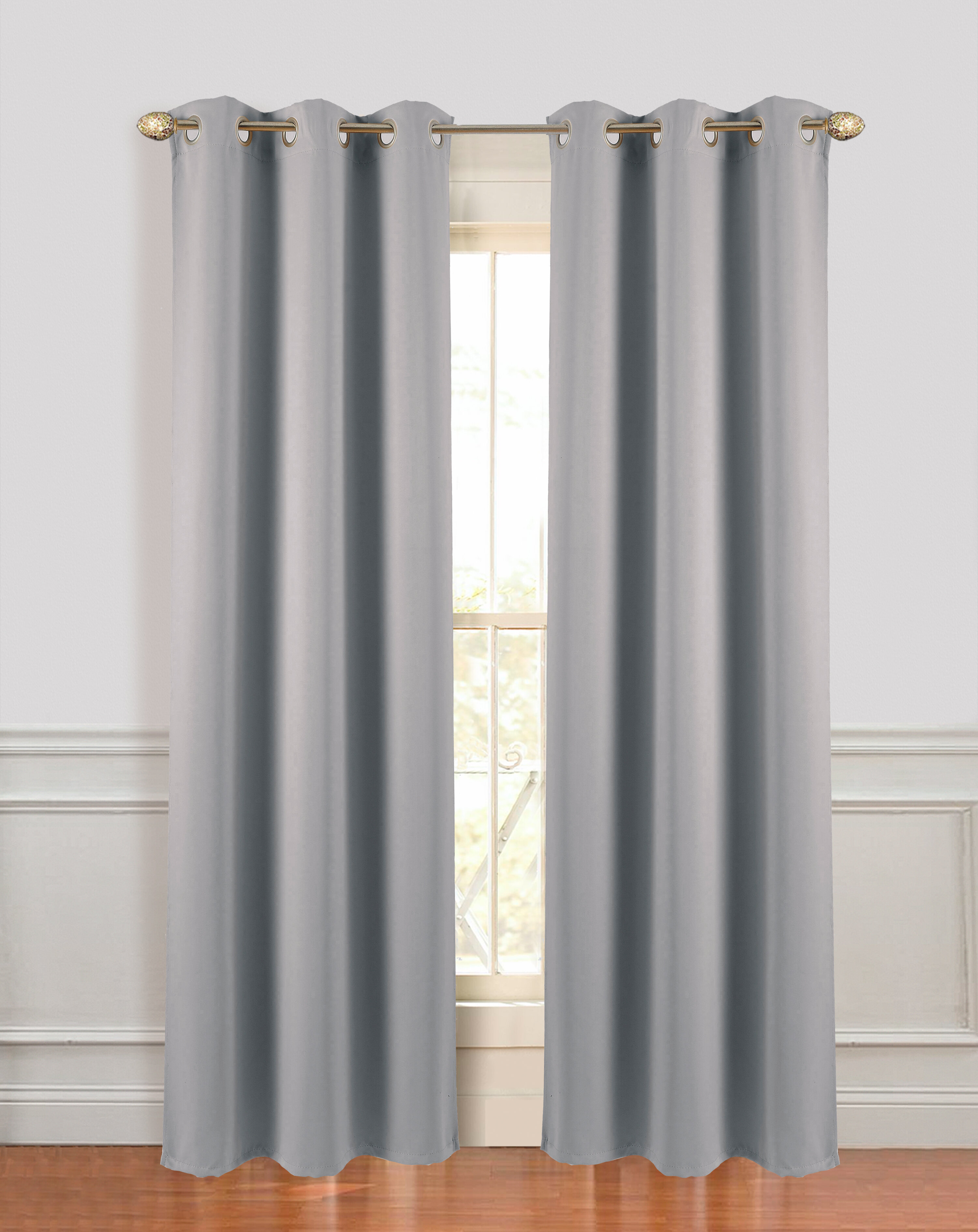 grand hotel extra wide solid blackout grommet curtain panels