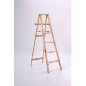 4 ft Wood Step Ladder with 225 lb. Load Capacity