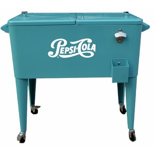 80 Qt. Pepsi Patio Rolling Cooler