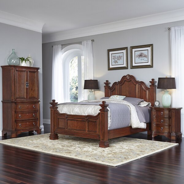 Home Styles Santiago Panel 4 Piece Bedroom Set | Wayfair