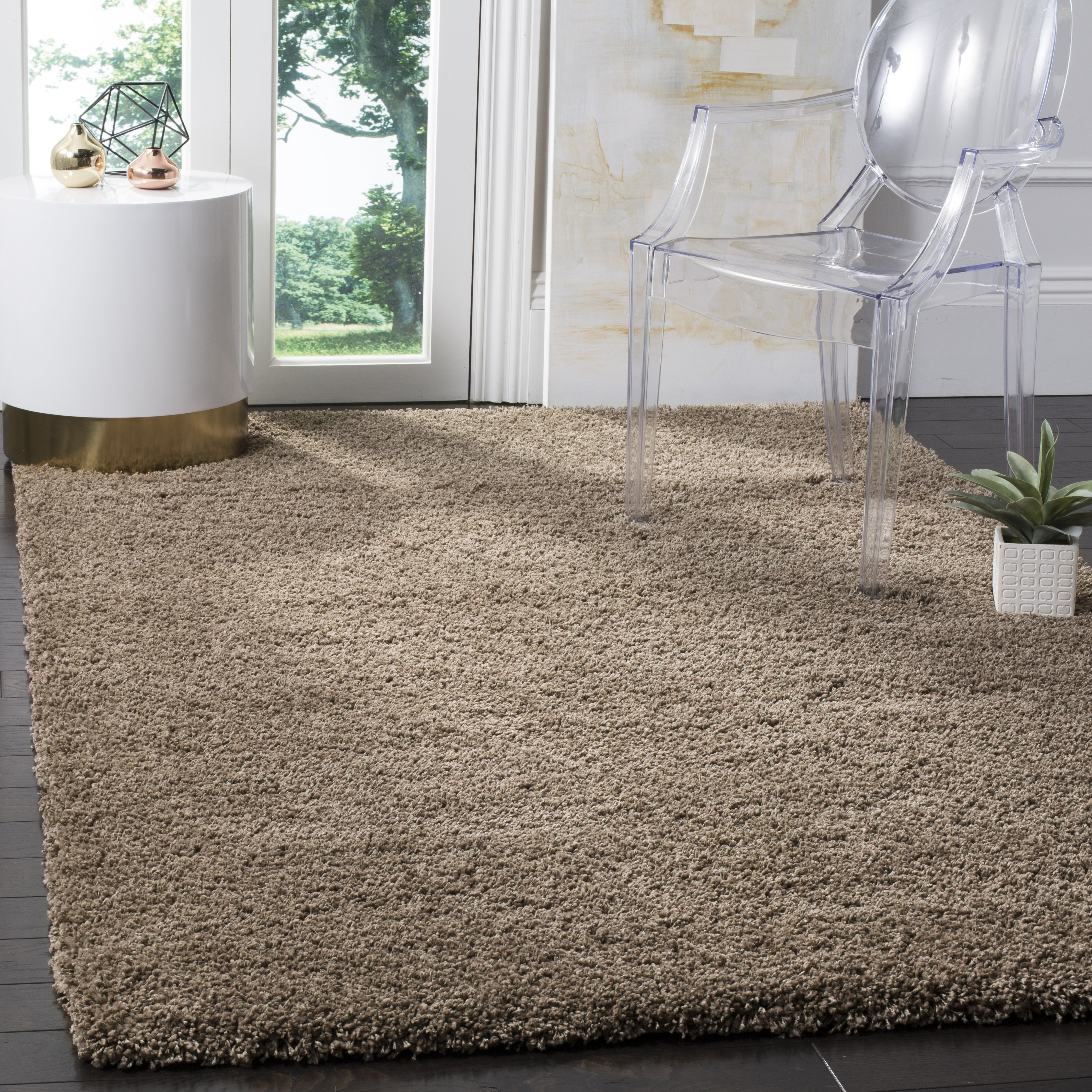 Boice Handmade Flokati Taupe Area Rug Reviews Birch Lane
