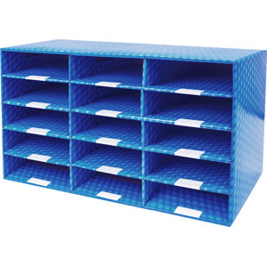 15 Compartment Laminated Corrugated Mailroom Sorter