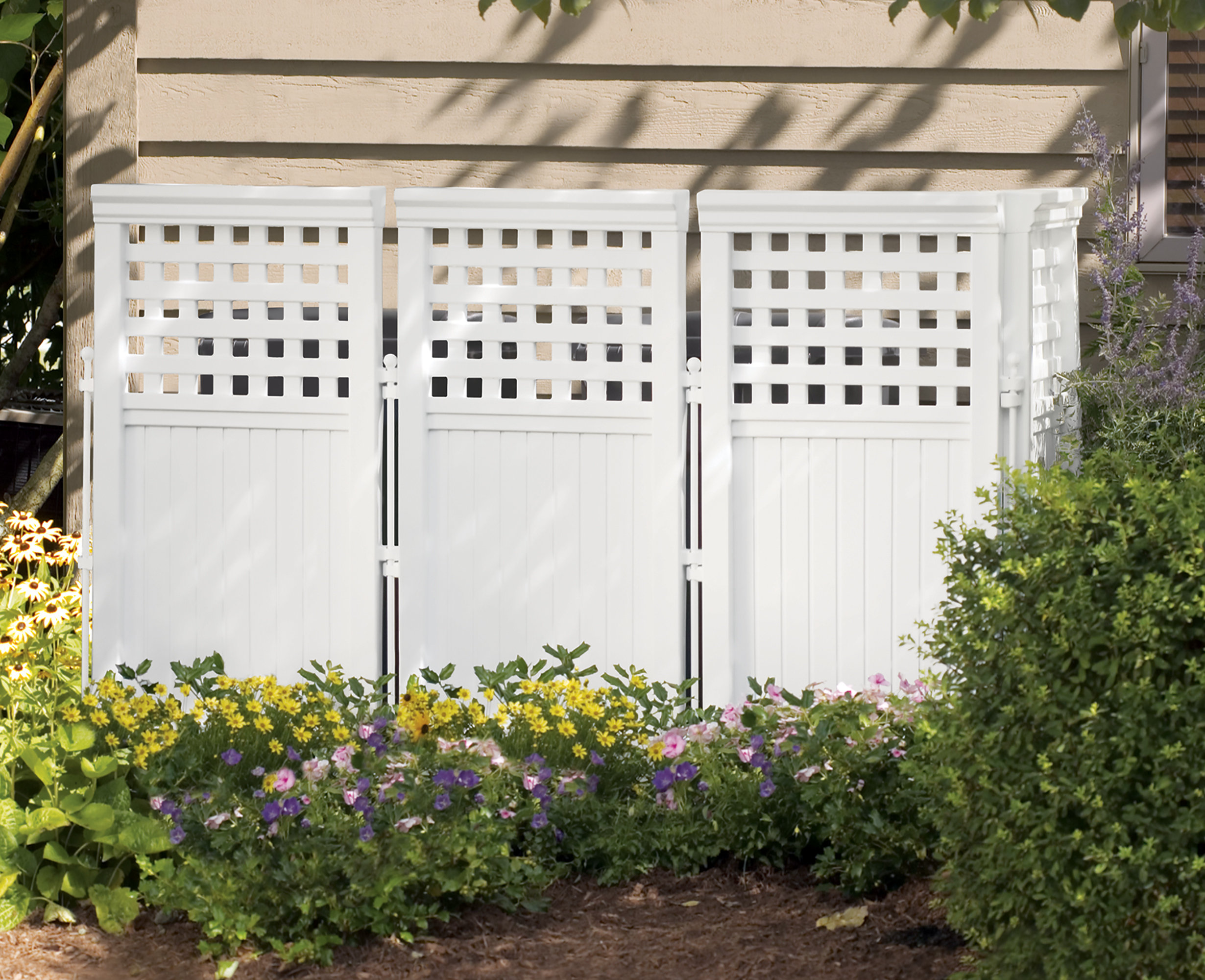 Suncast 3 5 Ft H X 2 W Vinyl Privacy Screen Reviews Wayfair W Vinyl Privacy Screen Reviews Wayfair