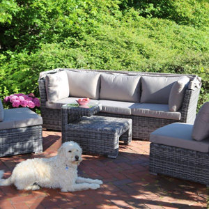 5-tlg. Loungesofa-Set Bahia mit Kissen von Destiny