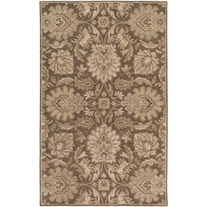 Topaz Hand-Tufted Dark Brown Area Rug