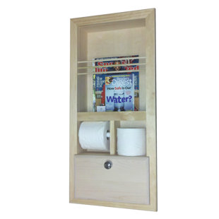 Toilet Paper Magazine Rack Wayfair Recessed Magazine Rack With Double Toilet Paper And Storage Cubby