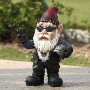 Biker Gnome Statue