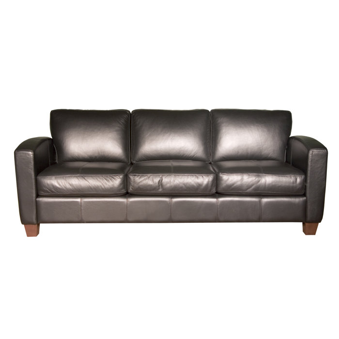 Coja Mercer Leather Sofa Reviews Wayfair Ca Mercer Leather Sofa
