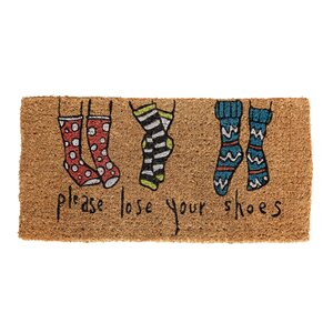 Chao Please Lose Your Shoes Natural Coir Doormat