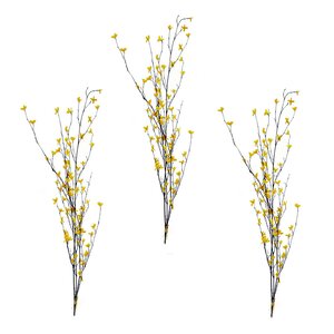 Forsythia Bush Branch (Set of 3)