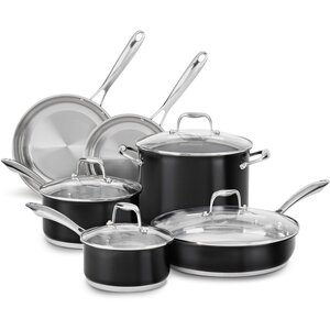 10-Piece Stainless Steel Cookware Set