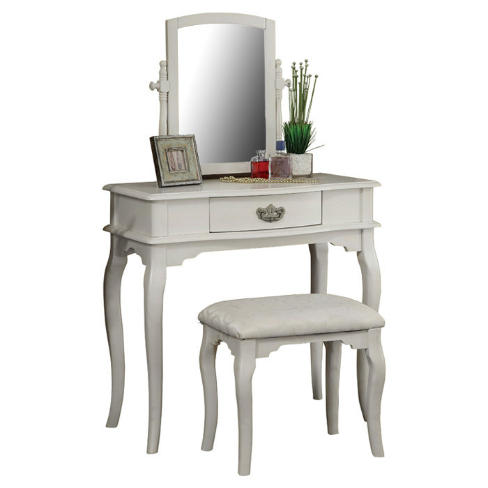 Hokku Designs Coreen Vanity Set with Mirror & Reviews Wayfair