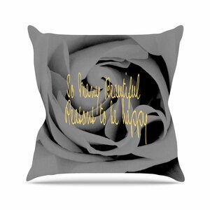 Suzanne Carter Happy Floral Outdoor Throw Pillow