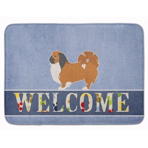 Pekingese Welcome Memory Foam Bath Rug