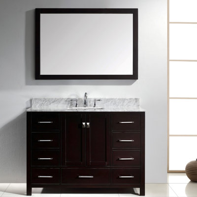 Bathroom Vanities Boise highland dunes caudill 48" single bathroom vanity set & reviews Bathroom Vanities Boise highland dunes caudill 48" single bathroom vanity set & reviews
