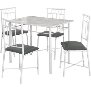 5 Piece Dining Set by Monarch Specialties Inc.
